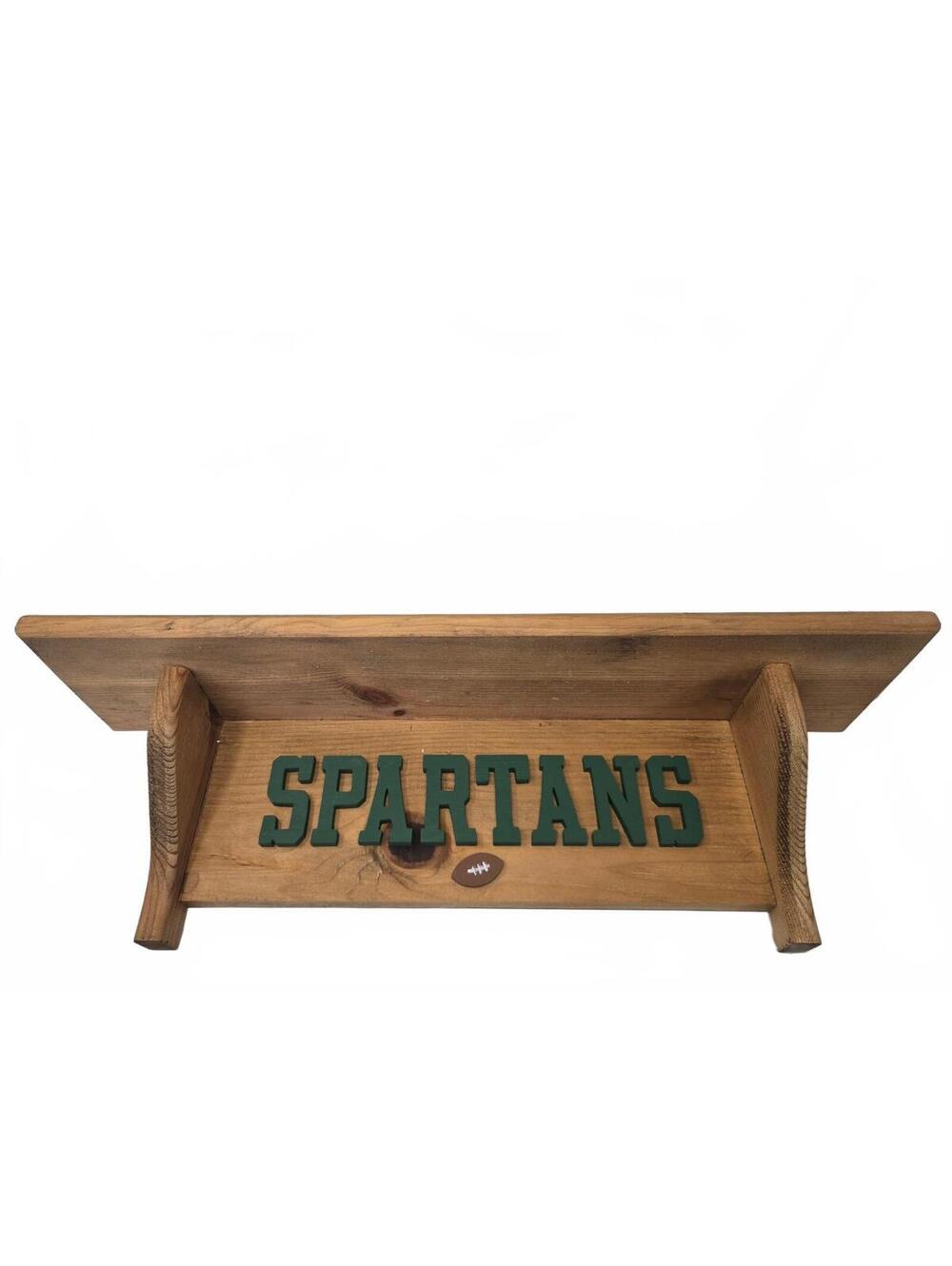 Michigan State Spartans wooden wall shelf - Picture 2 of 4